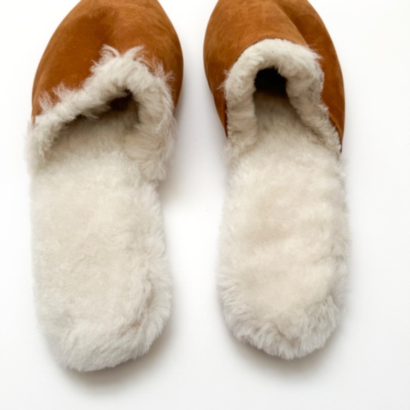 Jenni Kayne Shearling-Lined Mule in Walnut size 37 - Picture 2 of 6